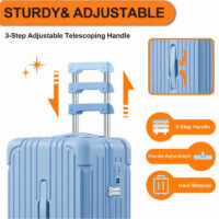 Set De 2 Valises Cabine Krute Bleu – 8V0000003 Tunisie