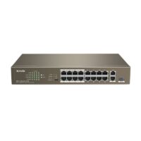 Switch de Bureau Tenda 16-Ports FE ports + 1GE+1 GE/SFP  – Marron – TEF1118P-16-150W Tunisie