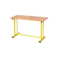 Table Ecolier Biplace À Dégagement Latéral Primaire – Blanc – TE04 Tunisie