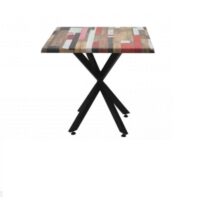 Table Bistrot Mega 70×70 Cm Werzalit Socle Métallique Sotufab – Afyon -TBIS135 Tunisie