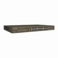 Switch De Bureau Tenda 28 Ports Avec 4 Emplacements Sfp – Marron -TEG3328F Tunisie
