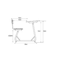 Table Education Biplace Demontable En Werzalit Sotufab – TE25 Tunisie