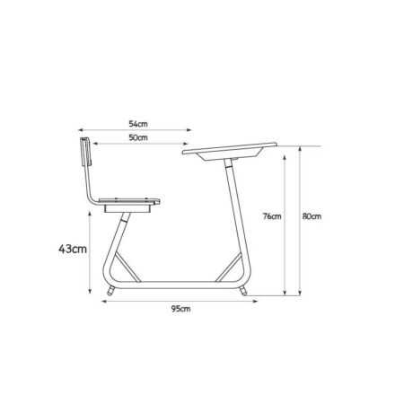Table Education Biplace Demontable En Werzalit Sotufab – TE25 Tunisie