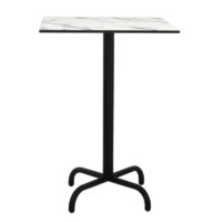 Table Haute 70×70 Cm Werzalit Socle Métallique Sotufab – TPIZ044 Tunisie