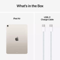 Apple iPad Air 13&Prime; 8 Go 256 Go Wi-Fi – Starlight – MCNR4QA/A Tunisie