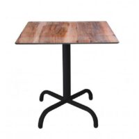 Table Bistrot 70×70 Cm Compact Socle Peinture Sotufab – Noir – TBIS104 Tunisie