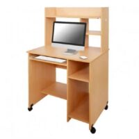 Bureau Informatique Classique Sotufab À Roulettes – Hêtre – BI0116 Tunisie