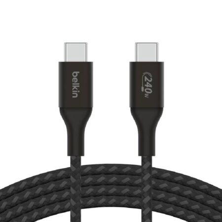 Câble de Charge Belkin USB-C vers USB-C BoostCharge 1m -Noir – CAB025HQ1MBK Tunisie