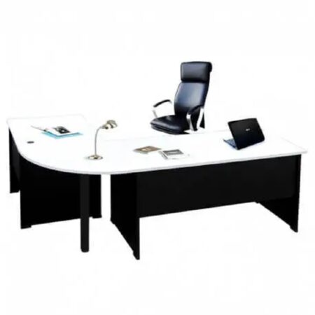 Bureau De Direction Plus Pvc  Avec Retour – Blanc – BD102 Tunisie
