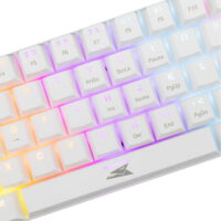 Clavier Gaming Baracuda Dolphin Red Switch – Blanc -BGK-03211 Tunisie