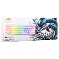 Clavier Gaming Baracuda Dolphin Red Switch – Blanc -BGK-03211 Tunisie
