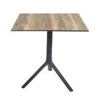 Table Bistrot Noa 3 Pieds 70×70 Cm Compact Socle Peinture Noir Sotufab – Maracaibo – TBIS146NR Tunisie