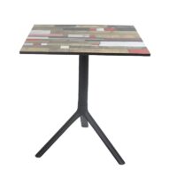 Table Bistrot Noa 3 Pieds 70×70 Cm Compact Socle Peinture Noir Sotufab – Maracaibo – TBIS146NR Tunisie