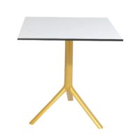 Table Bistrot Noa 3 Pieds 60×60 Cm Werzalit Socle Peinture Grège Sotufab – Noir – TBIS145GR Tunisie