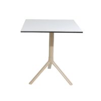 Table Bistrot Noa 3 Pieds 70×70 Cm Compact Socle Peinture Grège Sotufab – Redden Wood – TBIS146GR Tunisie