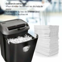 Destructeur de Documents Fellowes 70S Coupe Croisée -Noir -FEL-DEST28 Tunisie
