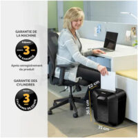 Destructeur de Documents Fellowes LX-25 Coupe Croisée – Noir – FEL-DEST41 Tunisie
