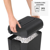 Destructeur Powershred de Documents Fellowes LX-65 Coupe Croisée – Noir – FEL-DEST38 Tunisie
