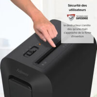 Destructeur Powershred de Documents Fellowes LX-65 Coupe Croisée – Noir – FEL-DEST38 Tunisie