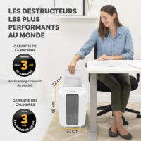 Destructeur Documents Fellowes LX-70 Coupe Croisée – Blanc – FEL-DEST40 Tunisie