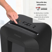 Destructeur Powershred de Documents Fellowes LX-85 Coupe Croisée – Noir – FEL-DEST39 Tunisie