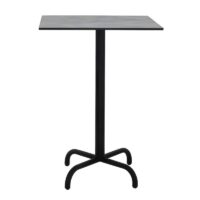 Table Haute 70×70 Cm Compact Socle Métallique Sotufab – Blanc – TPIZ049 Tunisie