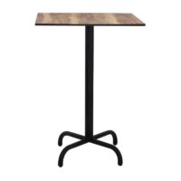 Table Haute 70×70 Cm Compact Socle Métallique Sotufab – Gris – TPIZ049 Tunisie