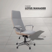 Chaise Direction Bomba Hd Noir – Base Chrome Tunisie