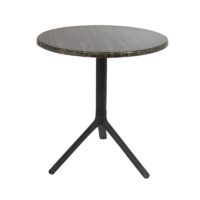 Table Bistrot Noa 3 Pieds 70×70 Cm Compact Socle Peinture Noir Sotufab – Redden Wood – TBIS146NR Tunisie