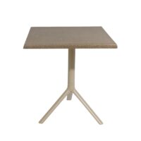 Table Bistrot Noa 3 Pieds 70×70 Cm Werzalit Socle Peinture Grège Sotufab – Noir – TBIS144GR Tunisie