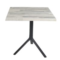 Table Bistrot Noa 3 Pieds 70×70 Cm Werzalit Socle Peinture Noir Sotufab – White Block – TBIS144NR Tunisie
