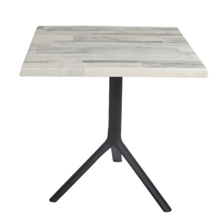 Table Bistrot Noa 3 Pieds 70×70 Cm Werzalit Socle Peinture Noir Sotufab – White Block – TBIS144NR Tunisie