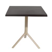 Table Bistrot Noa 3 Pieds 70×70 Cm Werzalit Socle Peinture Grège Sotufab – White Block – TBIS144GR Tunisie