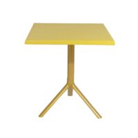 Table Bistrot Noa 3 Pieds 70×70 Cm Werzalit Socle Peinture Doré Sotufab – Maracaibo – TBIS144DR Tunisie