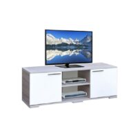 Table Tv Sotufab Equateur – Chène Brut / Blanc – TV069CB/BC Tunisie