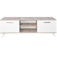 Table Tv Sotufab Joy – Chêne Brut & Blanc – TV081CB/BC Tunisie