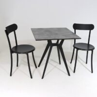 Table Bistrot Matrix 3 Pieds 70×70 Cm Compact Socle Peinture Sotufab – Noir – TBIS142NR Tunisie