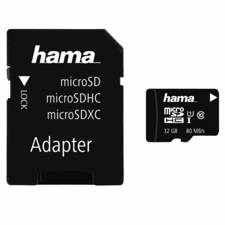 Carte Mémoire Hama 128Go Classe 10 UHS-I 80Mo/s + Adaptateur/Mobile -181002 Tunisie
