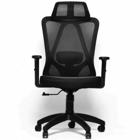 Chaise de Bureau Leonardo Noir – Base Noir Tunisie