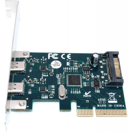 Carte PCI Expresse 2 Port Type-C Tunisie