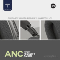 Casque Sans fil Ten Space TS-D23 ANC Noir – TS-D23ANC Tunisie