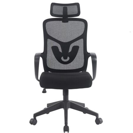 Chaise Directeur Alba Avec Accoudoirs Noir -Base Noir Tunisie
