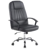 Chaise Direction Bomba Hd Noir – Base Chrome Tunisie