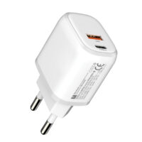 Chargeur Rapide Ten Space USB-A +Type-C 20W Blanc – TS-CH0341 Tunisie