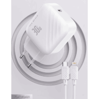 Chargeur Ten Space Type-C vers Lightning QC4 + PD30W Blanc – TS-CH0631-L Tunisie