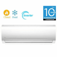 Climatiseur Midea 12000 BTU Chaud & Froid Inverter Tropicalisé MSAF-12HRDN1 Blanc Tunisie