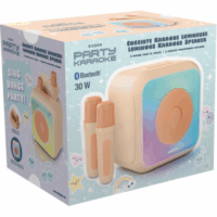 Enceinte Bigben Karaoke avec 2 micros sans fil – Rose -PARTYBTKMP Tunisie