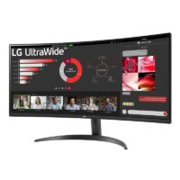 Ecran LG 34&Prime; UltraWide WQHD Curved 100 Hz Noir – 34WR50QK Tunisie