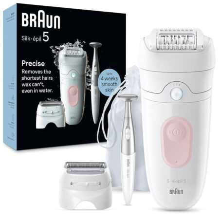 Épilateur Braun Silk épil 5 Wet & Dry SE5-230 Blanc & Rose Tunisie