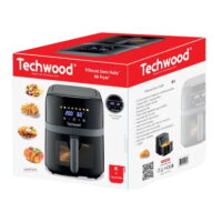 Friteuse Sans Huile Techwood 8 L 1700 W TFR-866SHD Noir Tunisie